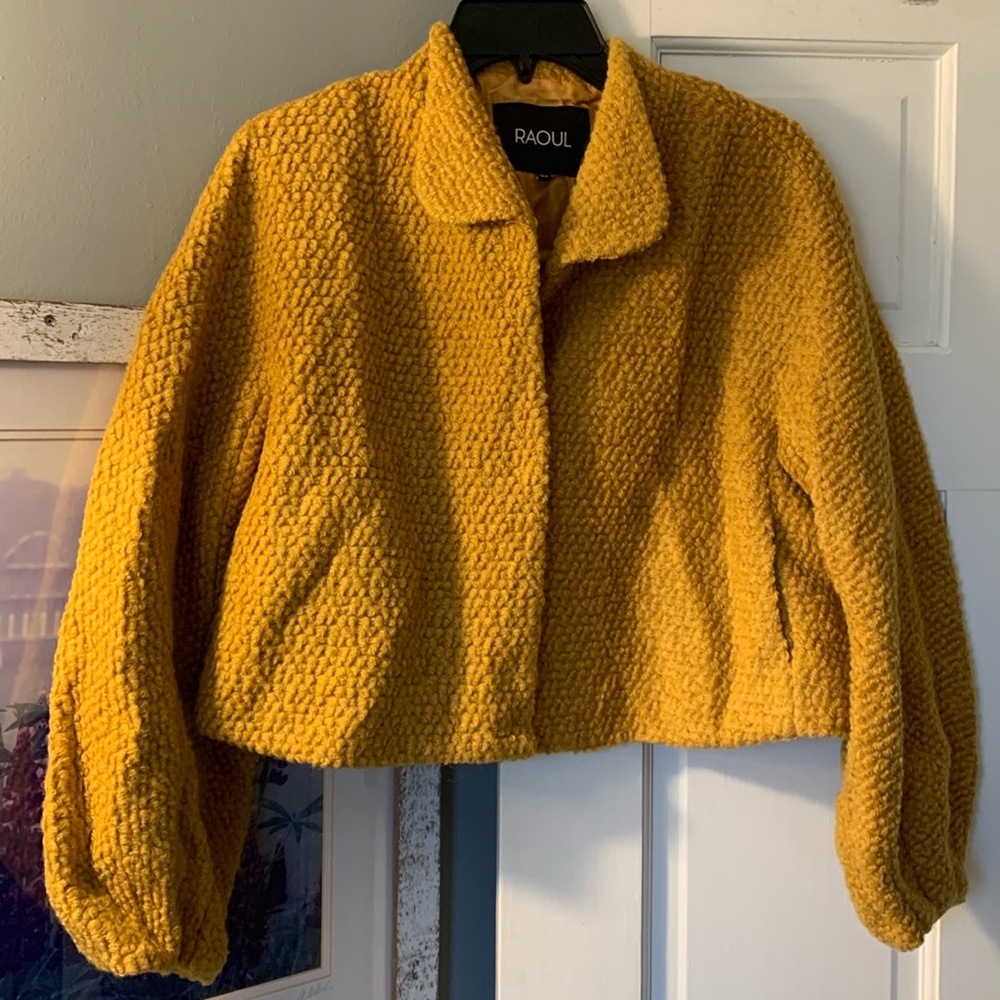 Raoul size 4 golden yellow cardigan blazer!